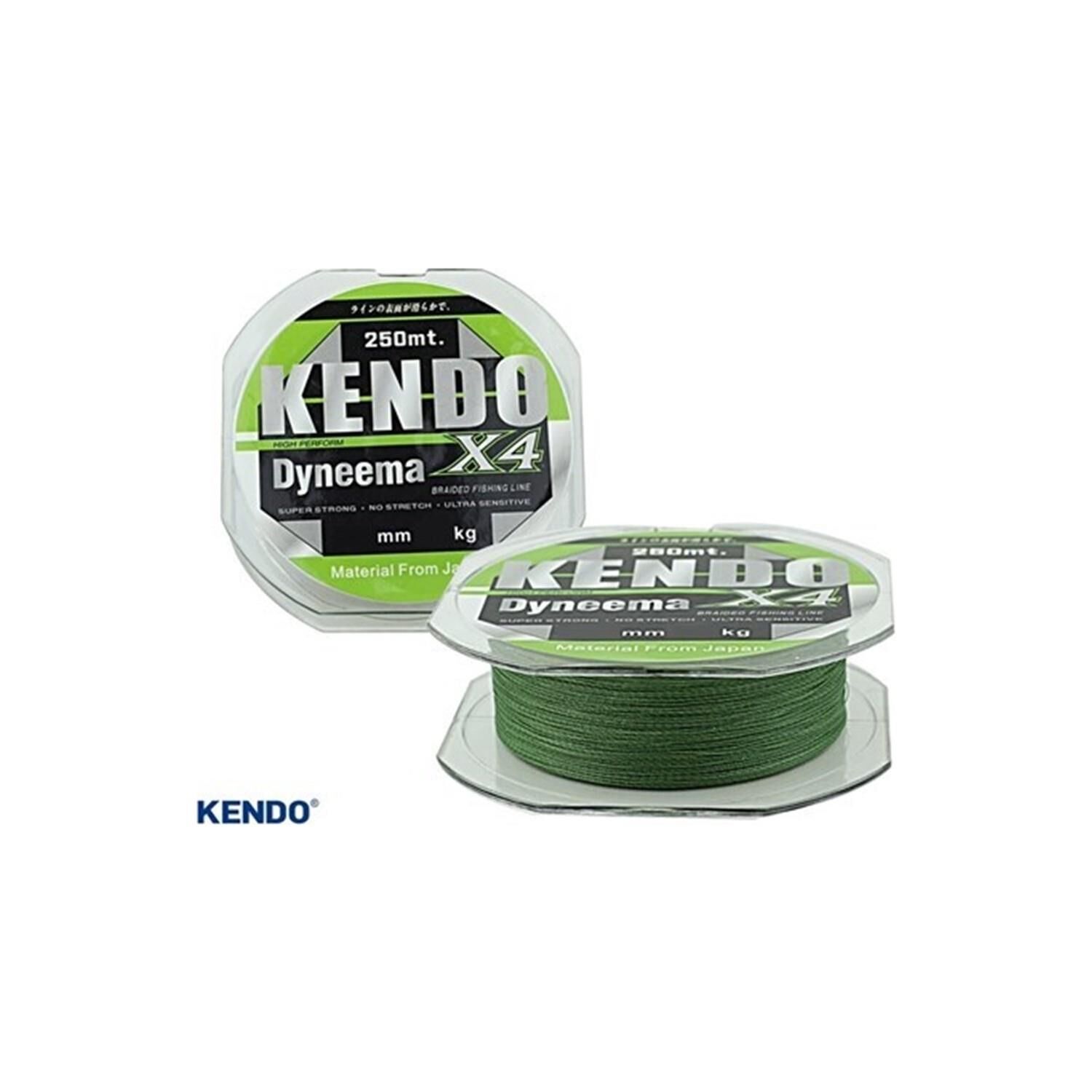 Kendo Dynema 4 Örgü 250MT Yeşil/Green İp Misina 0,20