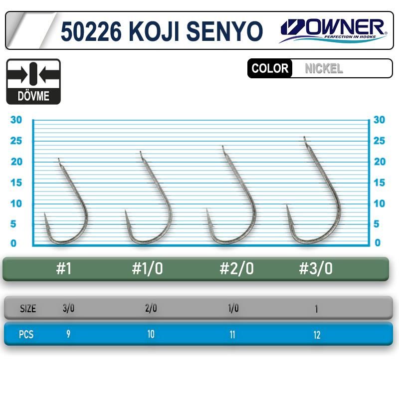 Owner Koji Senyo White İğne No:1/0 (50226)