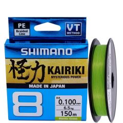 Shimano Kairiki 8 150m Mantis Green 0.10mm