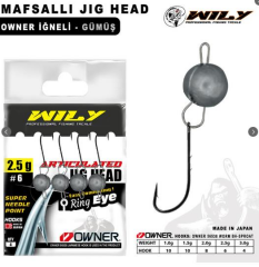 Jig Head Mafsallı Gümüş