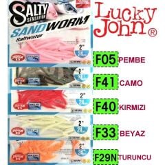 Lucky John Sandworm 5 Cm 24 Pc LRF Silikonu