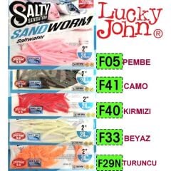 Lucky John Sandworm 5 Cm 24 Pc LRF Silikonu