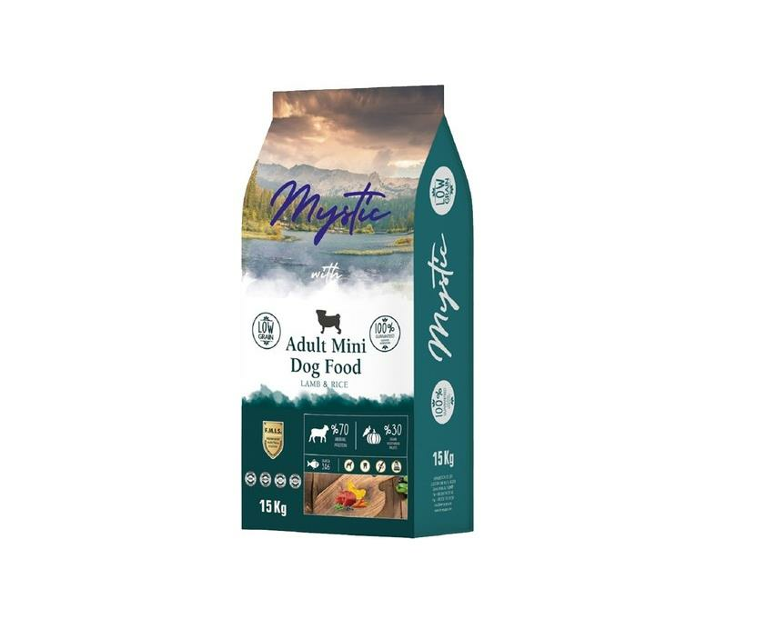 Mystic Az tahıl Yetişkin Köpek Mini-orta kuzu 15kg