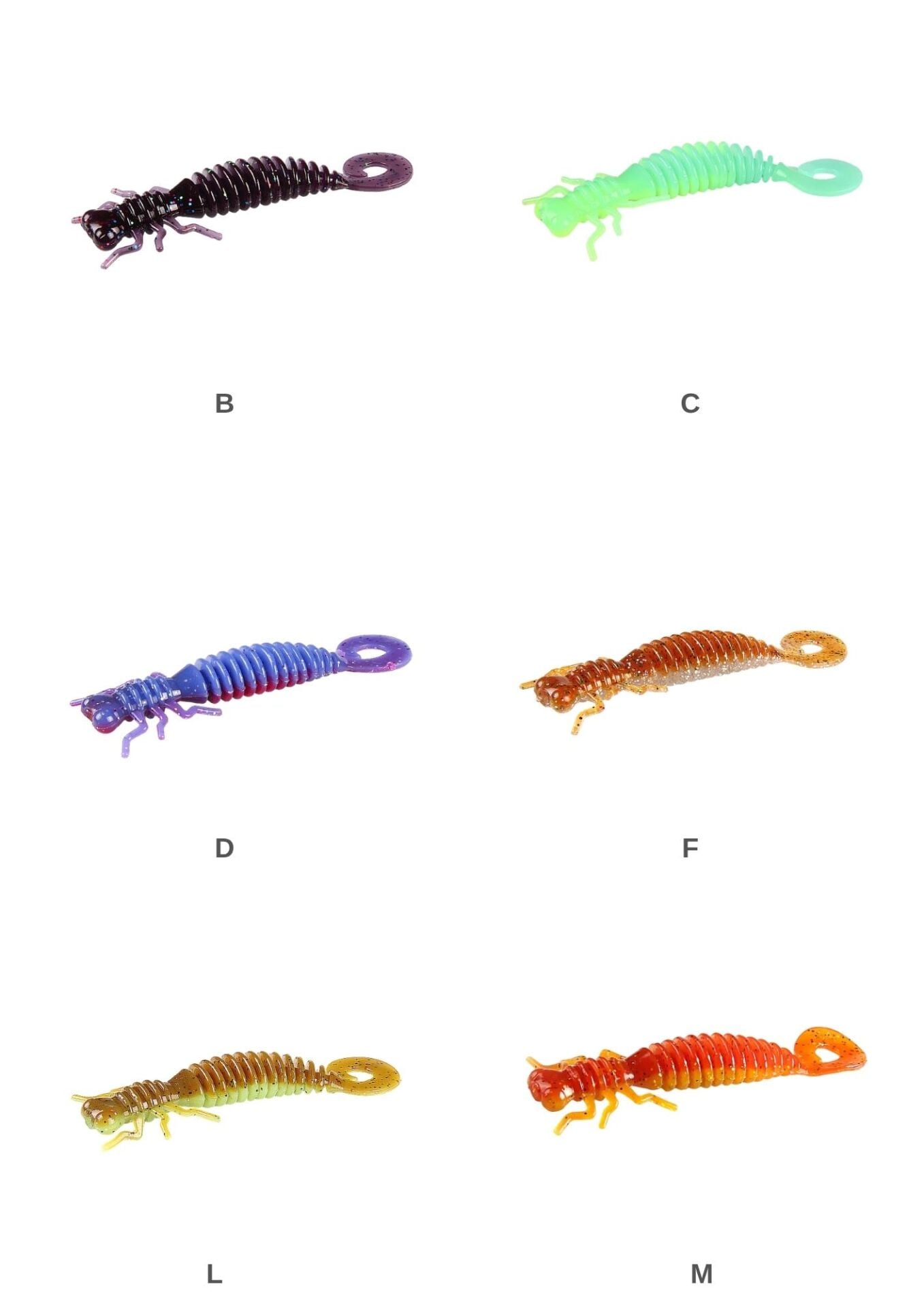 SPARCLE LARVA LUX 60MM 8 pcs