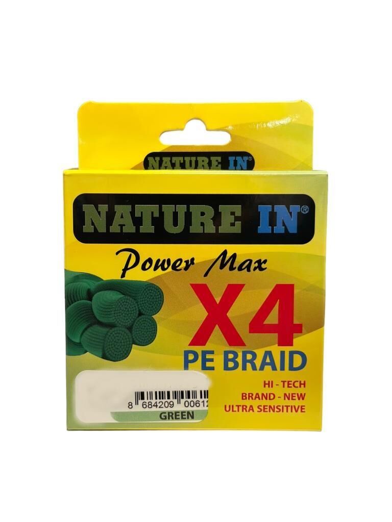 Nature İn Power Max 4X PE Braid 150m Green M