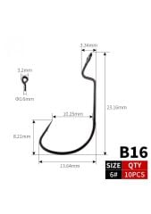 SPARCLE OFFSET KANCA B16 10 pcs