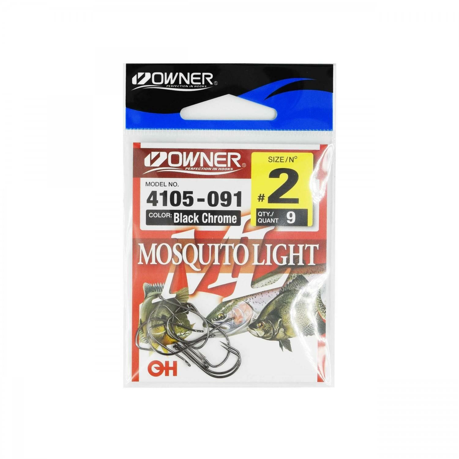 Owner 4105 Musquito Light Black Chrome İğne No:2