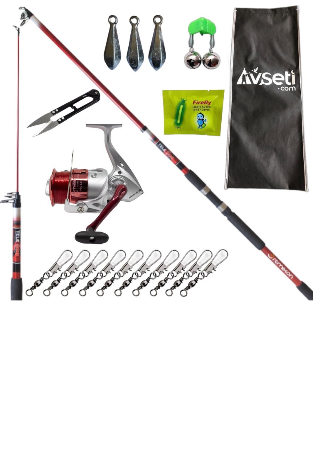 Apache 390 cm Kırmızı 100-250 Gr Joker 6000 Hazır Olta Seti