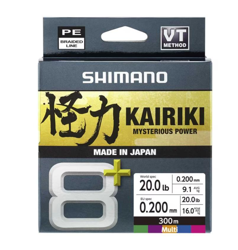 Shımano Kairiki + 8X 300m 0.19mm Multi Color