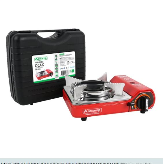 Orcamp CK-506/TEKLİ PORTATİF OCAK MİNİ KIRMIZI