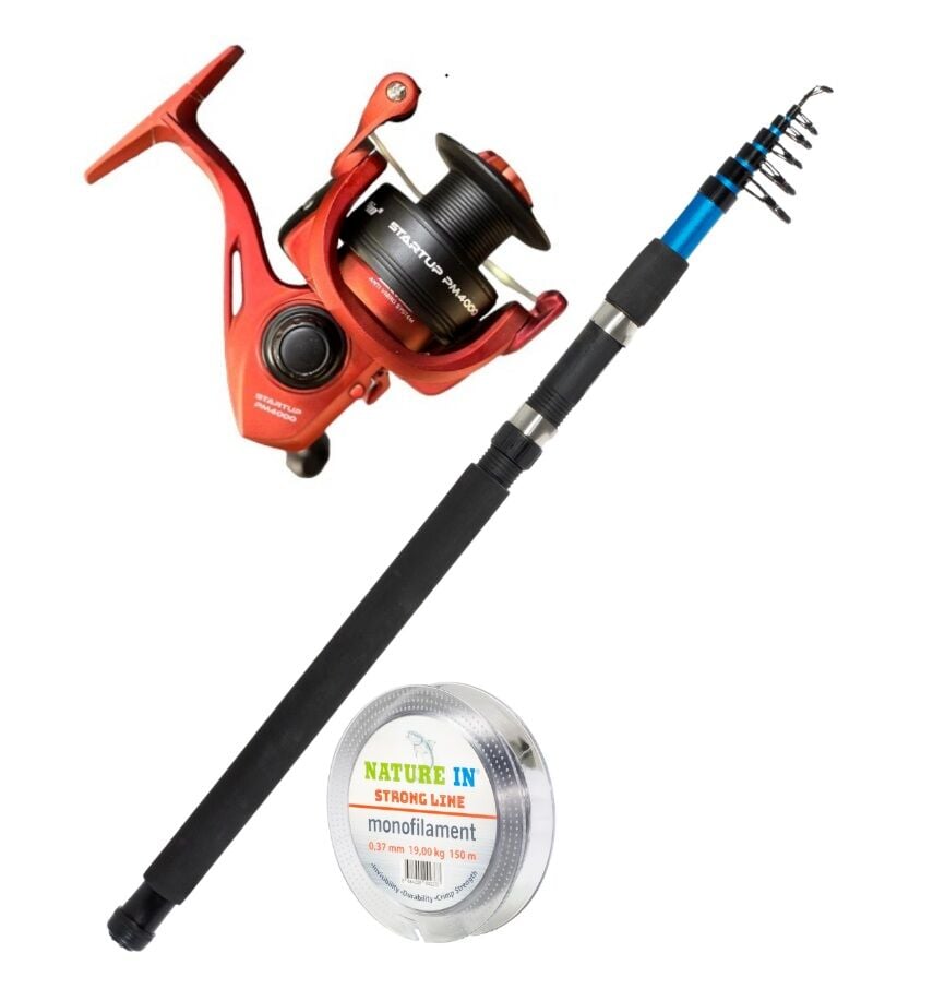 NATURE IN STARTUP PM5000 OLTA NAKİNESİ  - NATURE IN ECOTELE  3.50M 100-150 GR ATARLI KAMIŞ SETİ