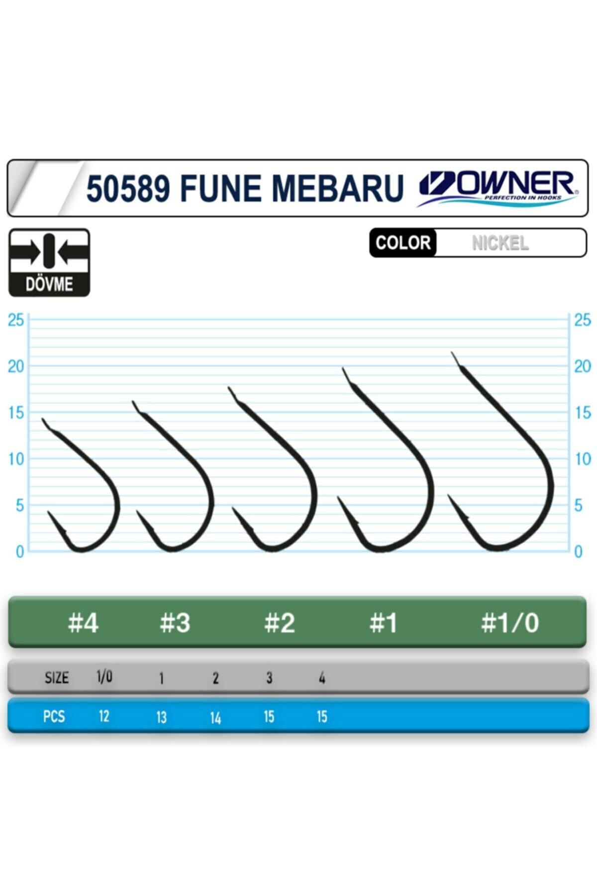 Owner 50589 Fune Mebaru White İğne No:4