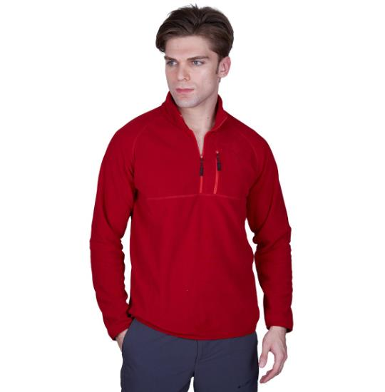 Alpinist Gamma Yarım FermuarlıErkek Polar, Bordo