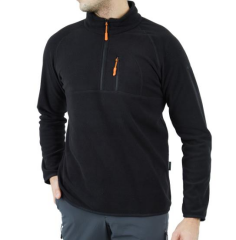 Alpinist Gamma Yarım FermuarlıErkek Polar, Siyah