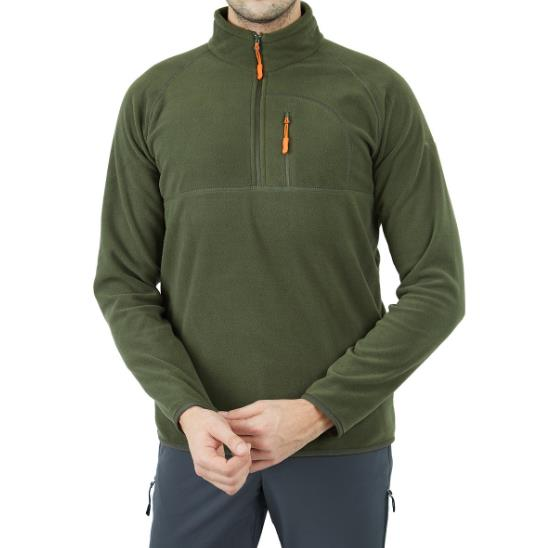 Alpinist Gamma Yarım FermuarlıErkek Polar, Haki