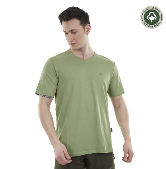 Alpinist Vortex Erkek T-Shirt,Yeşil