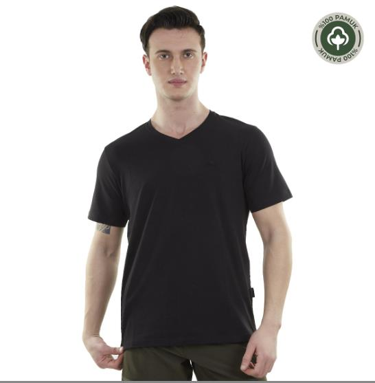 Alpinist Vortex Erkek T-Shirt, Siyah