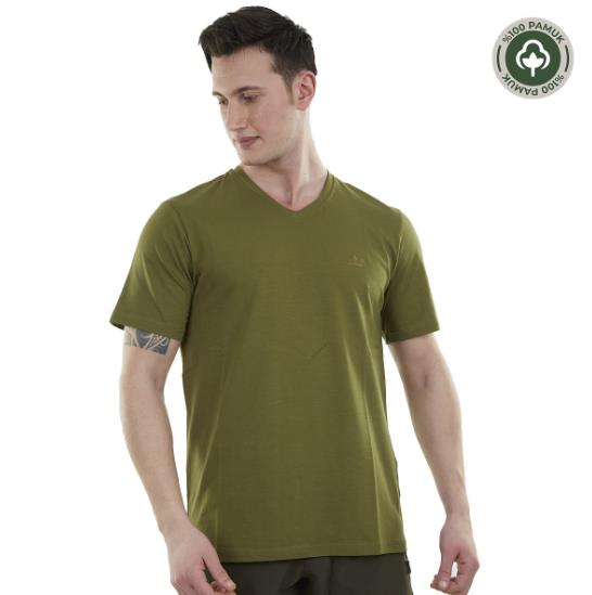 Alpinist Vortex Erkek T-Shirt, Haki
