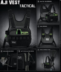 Fujin Aji Vest Tactical Khaki Balıkçı Çantası