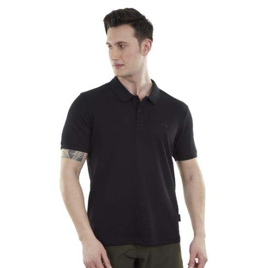 Alpinist Edge Erkek Polo T-Shirt, Siyah