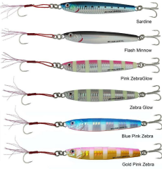 Sg 3D Slim Minnow Jig 10g Flash Minnow