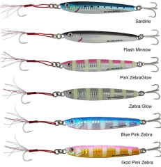 Sg 3D Slim Minnow Jig 10g Flash Minnow