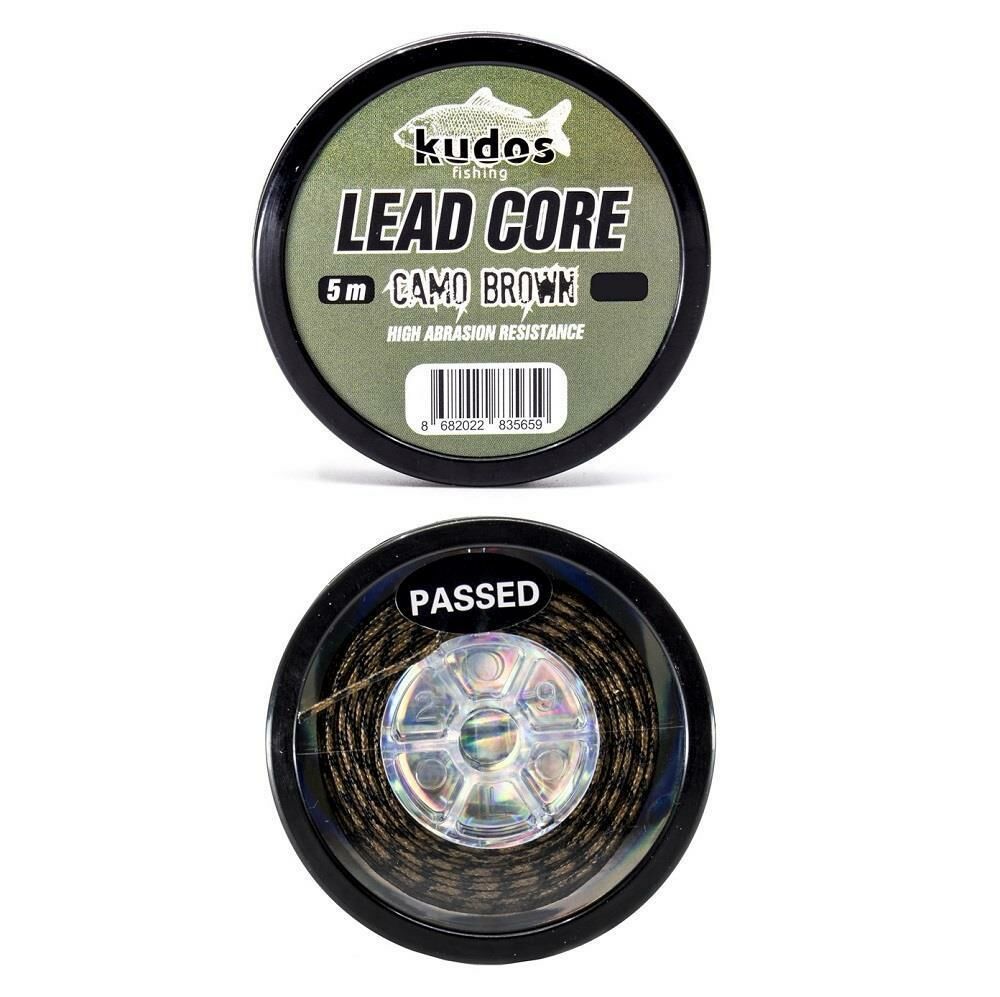 Kudos Lead Core Camo Brown 5 Mt