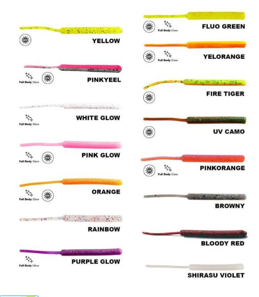 Fujin Baby Worm 5.2 cm Floating