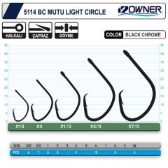 Owner Mutu Light Black Chrome İğne No:4 (5114)