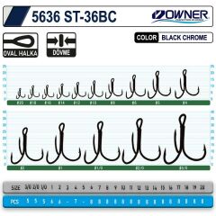 Owner 5636 St-36 Black Chrome Çarpma İğne No:4