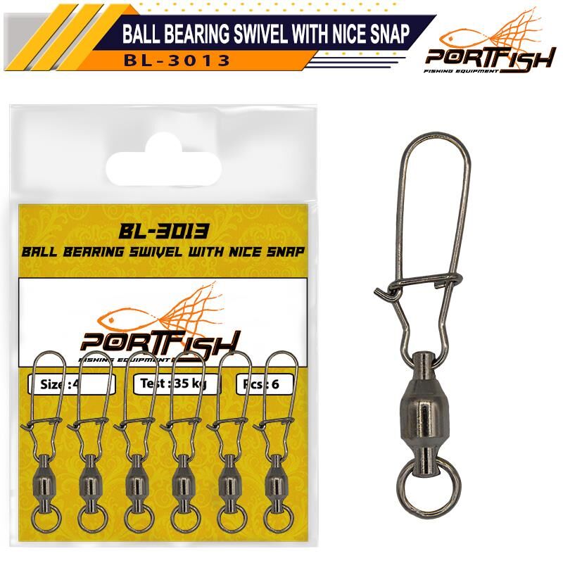 Portfish BL3013 No:3 Ball Bearing Swivel 5li