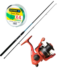 OKUMA G-POWER 2.70CM 7-35 GR. ATARLI - STARTUP 4000 OLTA MAKİNESİ SPİN SETİ