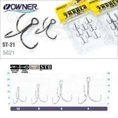 Owner 5621 St-21 Black Chrome Çarpma İğne No:6
