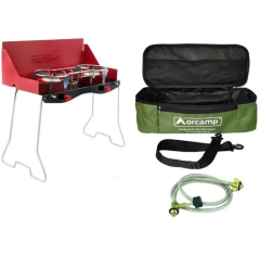 Orcamp K-629 Katlanabilir İkili Kamp Ocak(Çantalı)