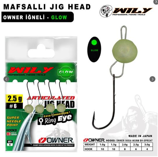 Jig Head Mafsallı Glow