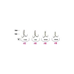 Fujin ST36 #16 Nickel Üçlü Maket Balık İğnesi