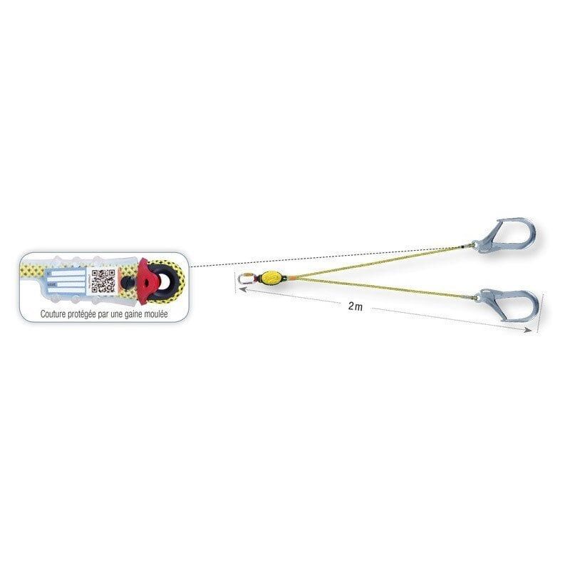 BEAL LONGE DYNAPRO AIR V HOOK XL 200