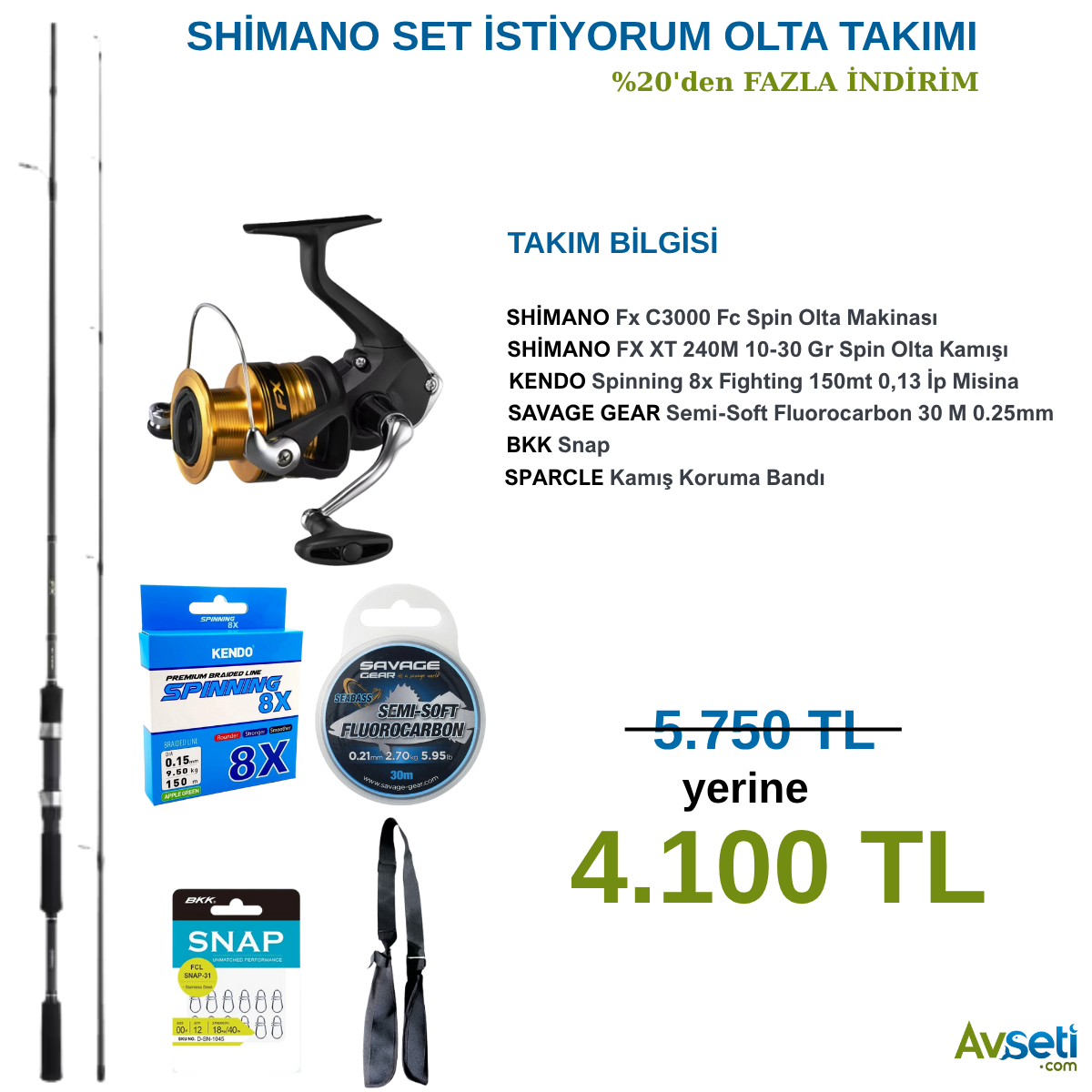 SHİMANO SET İSTİYORUM OLTA TAKIMI