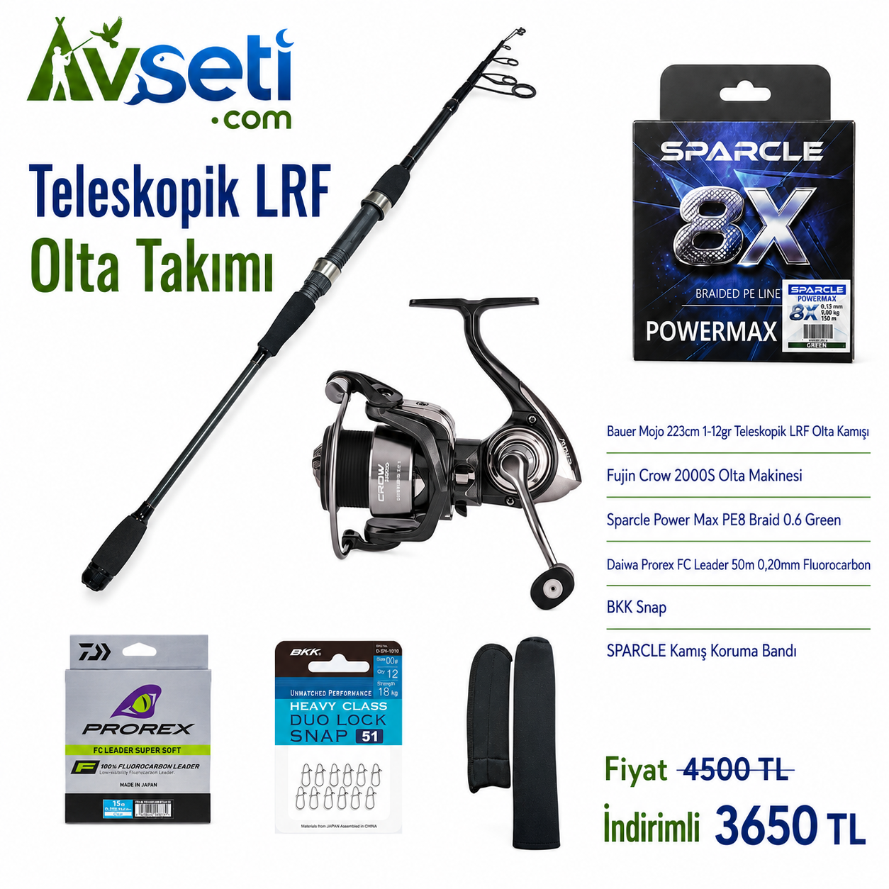 Teleskopik LRF Olta Takımı