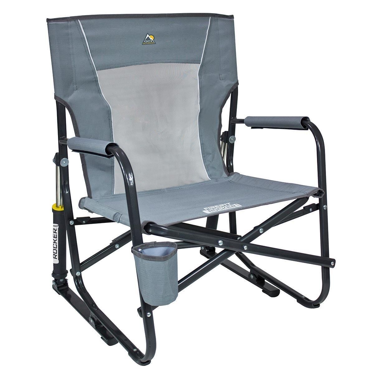 Gci Outdoor Firepit Amartisör Kamp Sandalyesi Gri